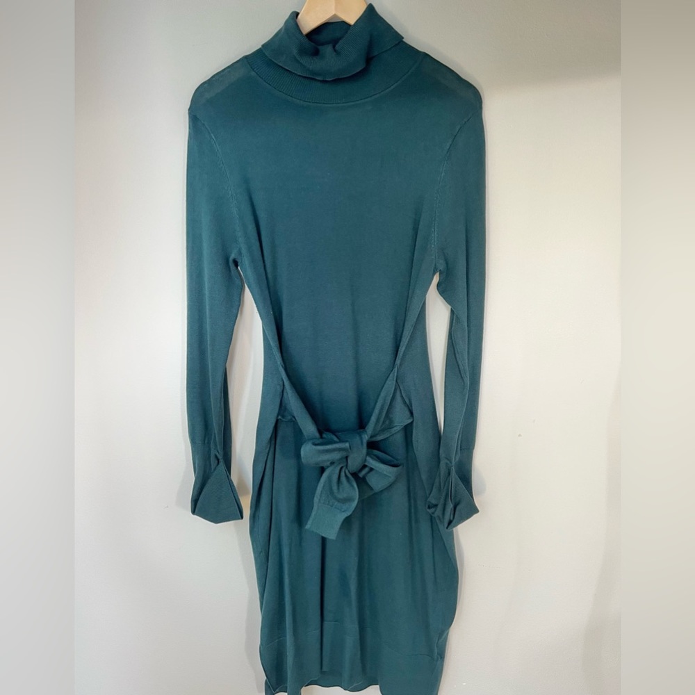 Eliza J sweater dress hunter green